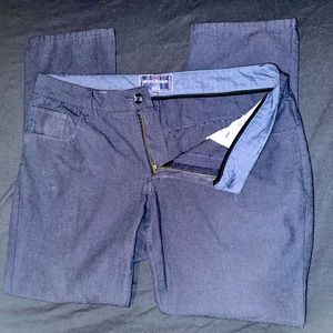 Michael Brandon Blue Trousers Pants Men’s Sz 36x30 NWOT